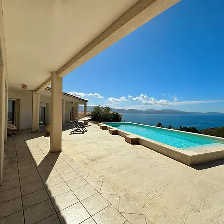 Villa Casa Bianca Piscine Privée Et Vue Familiale Sagone (Corsica)